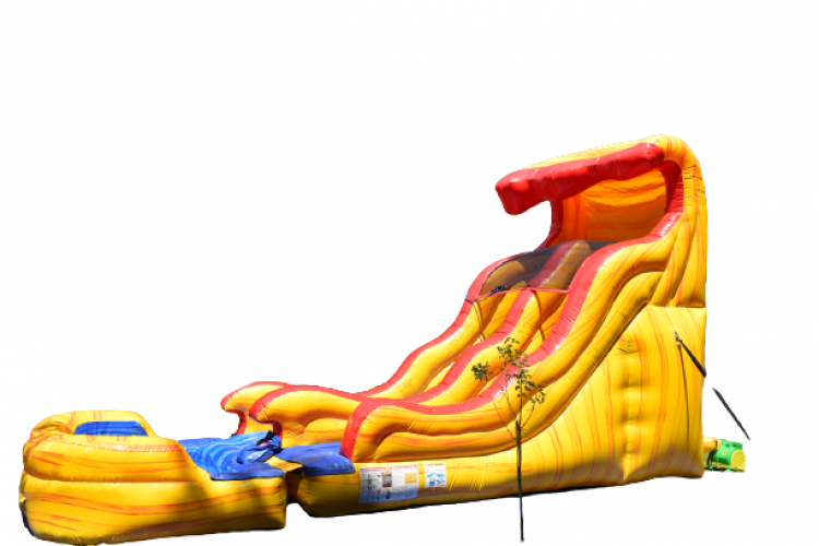 15' Red Wave Water Slide